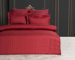 КПБ Ecosse Satin CIZGILI (бордовый) евро BORDO