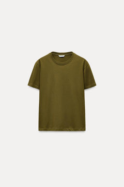 BASIC COTTON T-SHIRT - Zara фото 19