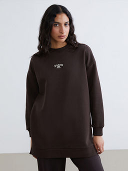 Nak??l? Kad?n Kal?n Sweatshirt Tunik