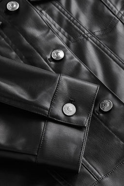 Chaqueta en tejido revestido con hombreras - H&m фото 2