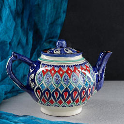 Чайник заварочный Риштанская Керамика «Узоры», 1 л, МИКС