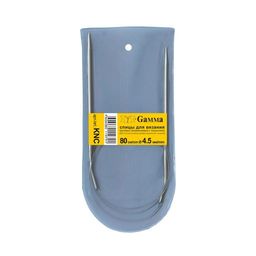 Спицы GAMMA круговые KNC алюминий d 4.5 мм 80 см 1 шт с покрытием