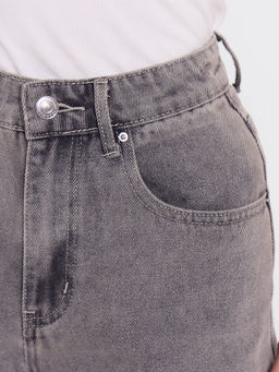 Шорты женские джинсовые в сером цвете светло -серый 2024-DS302-1 - Mark formelle фото 5