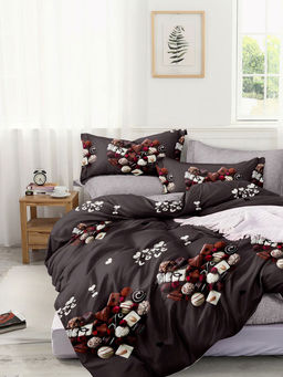 КПБ Поплин Эксклюзив - Шоколадная любовь Семейный (нав.70х70)