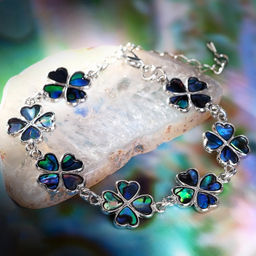 Браслет цепочка «Галиотис. Клевер», L=17 см + доп.цепочка 5 см, цвет серебро, разноцветный