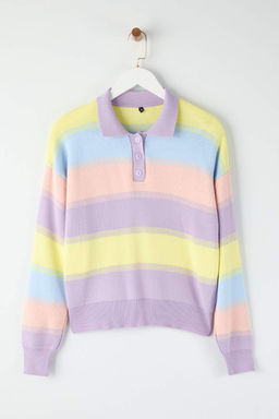 Mint Renk Bloklu Triko Kazak TWOAW22KZ0193 - Trendyolmilla фото 16