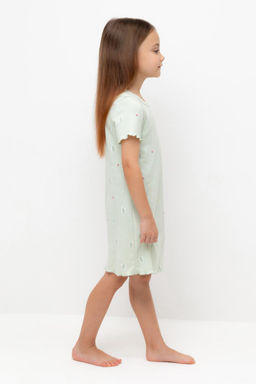 Crockid _ К 1180/зеленая лилия,ландыши сорочка ночная для дев  фото 3