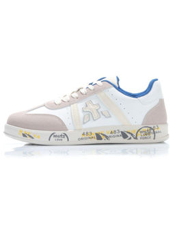 05-6015-2 WHITE/BEIGE Кроссовки женские (искусственные материалы) - No name фото 8