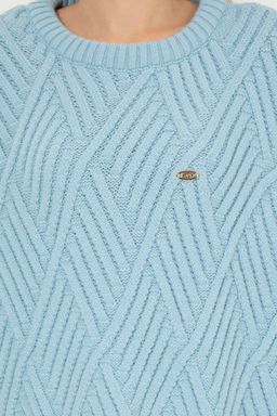 Женский синий трикотажный свитер - U.s. polo assn фото 6