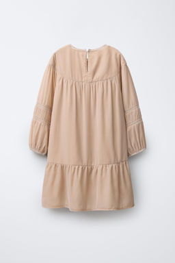 VELVET DRESS WITH LACE TRIM AND SEQUINS - Zara фото 2