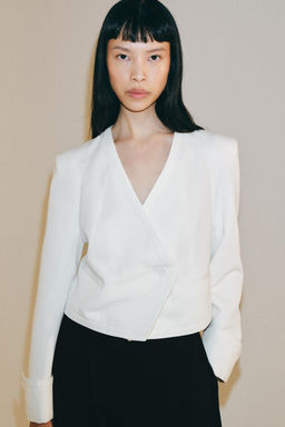 BLAZER CRUZADA ZW COLLECTION / Blanco - Zara фото 2