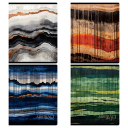 Тетрадь 48л. Greenwich Line "Abstract" линия (N5I48-58422) микро sandy-touch лак, тиснение фольгой, блок повышенной плотности