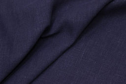 Крапива Рами (Ramie)-диагональ, цв.Чернильный с фиолетовым оттенком, ш.1.35м, крапива-100% - Купава фото 3