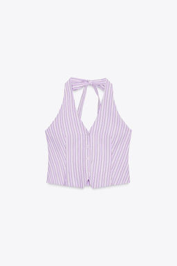 STRIPED WAISTCOAT TOP - Zara фото 5