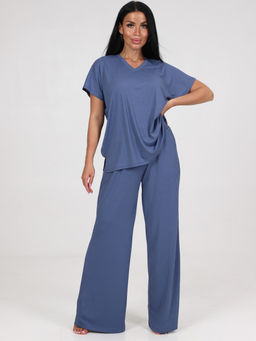 430 ПИЖАМА ЖЕНСКАЯ (брюки) (Индиго) - А-дина фото 2