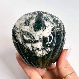 Морской Гребешок из Агата мохового - Радуга самоцветов фото 4