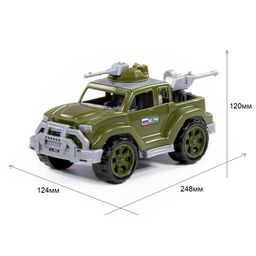 Автомобиль-пикап военный "Легионер-мини" с 2-мя пулеметами (83616) в сеточке 22*12*11см, Полесье