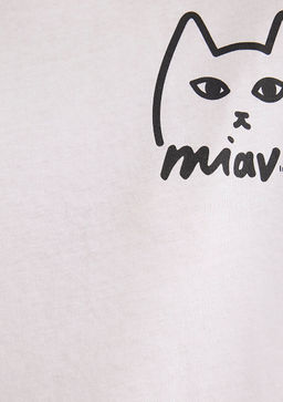 Kedi Bask?l? Istanbul Tisort - Mavi фото 6