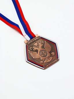 Медаль призовая 201 8 см.  3 место. Цвет бронз. С лентой