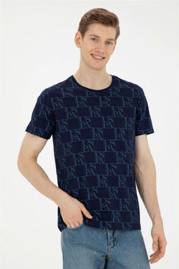 Мужская темно-синяя футболка - U.s. polo assn фото 3