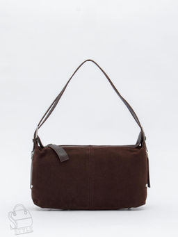 Сумка женская кожаная 6148QF d.coffee  Polina&Eiterou