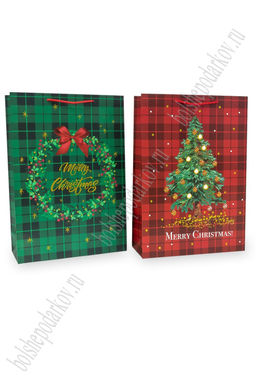 Пакет Новогодний 31*44*12 см (12 шт) SF-7829, микс №40 - Больше подарков фото 2
