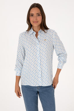Kad_n A__k Mavi Uzun Kollu G_mlek Sepette S_rpriz _ndirim - U.s. polo assn фото 3