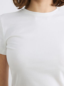 Bisiklet Yaka Kad?n Crop