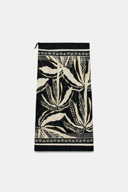 PAREO ESTAMPADO PALMERAS / Negro - Zara фото 4