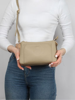 Сумка женская искусственная кожа DJ-СМ 7336-TAOS TAUPE, 1отд, плечевой ремень, бежевый SALE 263900 - Adelia фото 9