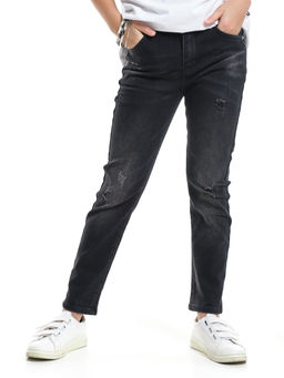 Черные джинсы для девочки 33-1038 черный