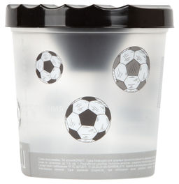 Цена за 2 шт. Стакан-непроливайка Schoolformat ГЕРОЙ ФУТБОЛА 250 мл черный с принтом