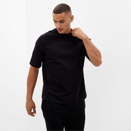Футболка мужская MINAKU: Basic line MAN цвет черный, р-р 46
