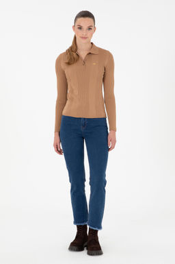 Брюки джинсовые женские U.S. Polo Assn хлопок с эластаном синие  фото 3