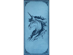 Полотенце махровое 6с102.411ж1 Огненный единорог(джинс) 67х150см