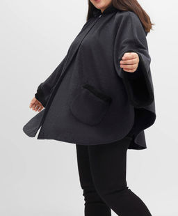 Накидка, цвета антрацита - Sheego фото 5