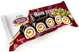 Мини-рулеты "Мастер Десерта" шоколадно-ореховой 175гр/Раменский/