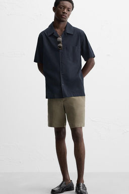 100% LINEN BERMUDA SHORTS - Zara фото 32
