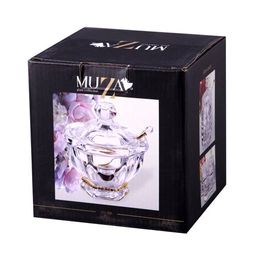 БАНКА ДЛЯ МЕДА РУБЛЕВКА 250 МЛ. 12.5*12.5 СМ. ВЫСОТА=14 СМ. + ЛОЖКА. КОЛЛЕКЦИЯ MUZA - Lefard фото 3