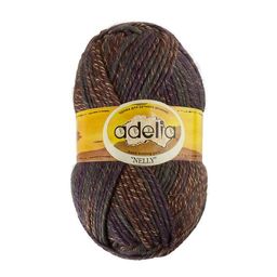 Пряжа ADELIA NELLY 70% шерсть, 30% акрил 5 шт. х 100 г 100 м  5 м