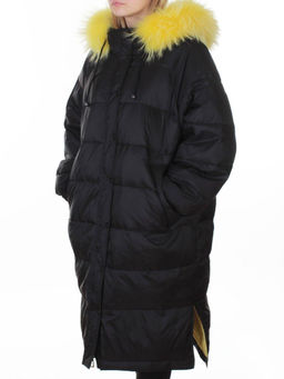 3072 BLACK Пальто зимнее пуховое женское (пух)