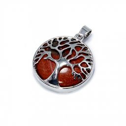Подвеска Дерево Жизни с камнем Яшма на карьерный рост и aктивация дpeмлющих тaлaнтов