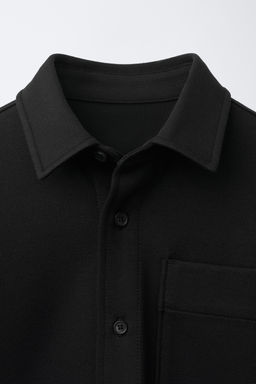 SOBRECAMISA COMFORT BOLSILLO / Negro - Zara фото 3