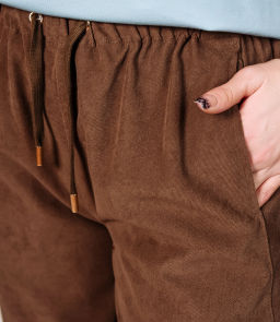 Брюки #ОКТ165005, коричневый - Dommod фото 5