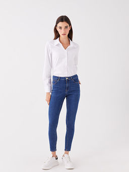 Y?ksek Bel Push Up Kad?n Jean Pantolon