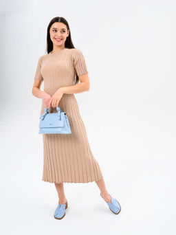 Сабо 5200.23663br.Голубая виктория+коричневый