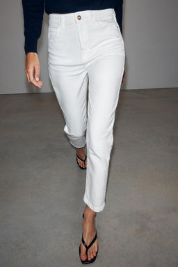JEANS Z1975 MOM FIT TIRO ALTO / Blanco - Zara фото 12