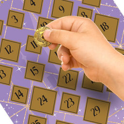 Книга с наклейками и скретч-слоем Адвент-календарь. Принцессы, А4, 24 стр. - Disney фото 3