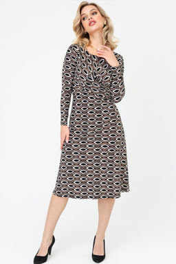 Платье женское 6094/01/Черно-белый - Rise фото 10