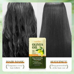 Маска для волос с оливковым маслом SADOER Repair and Improve Frizz